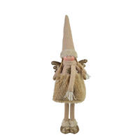 PLÜSCHFIGUR Santa Lila Creme Textil - Beige, Textil (12/63/19cm) - Mondex