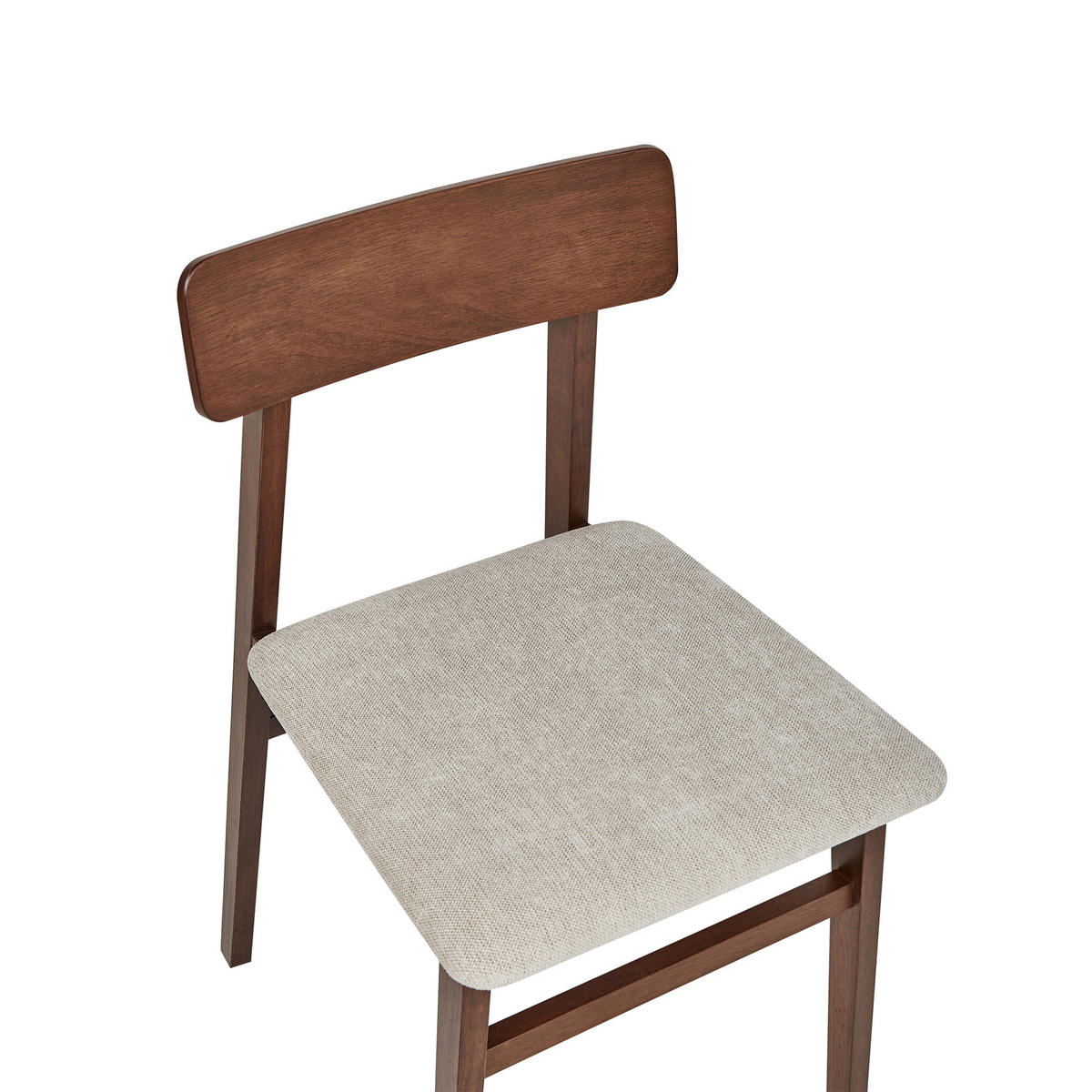 ESSZIMMERSTUHL 2er-Set Braun Stacy - Taupe/Braun, Holz (41/75/46cm) - Beliani