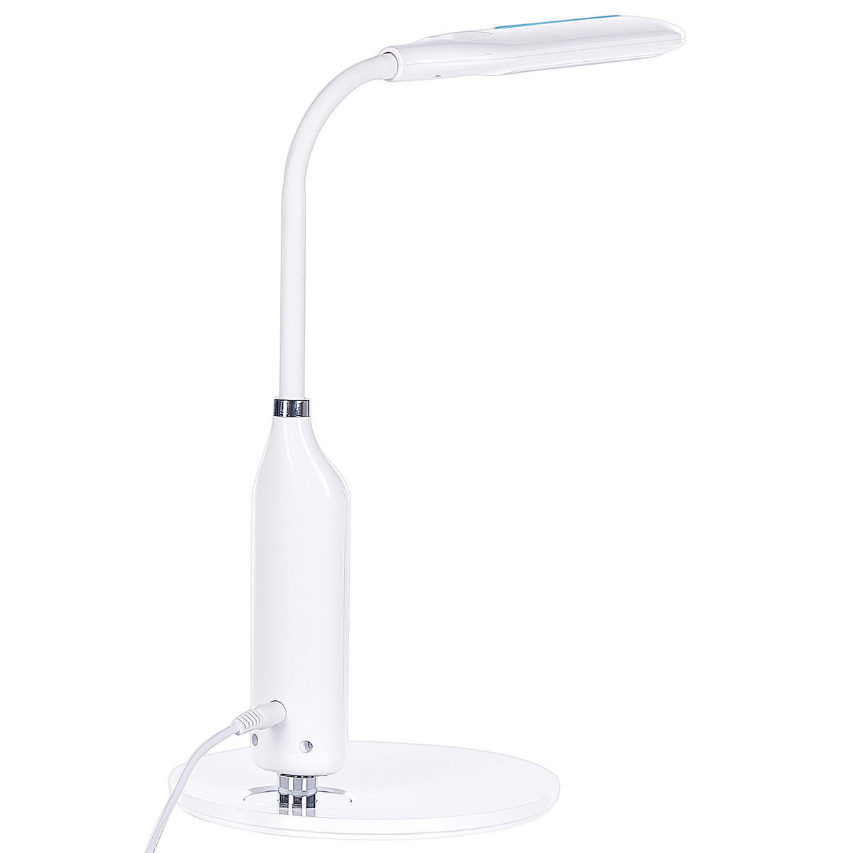 SCHREIBTISCHLAMPE Cygnus 18/21/38 cm - Weiß, Kunststoff (18/21/38cm) - Beliani