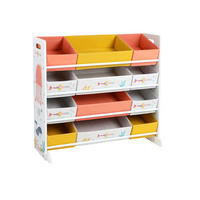 SPIELZEUGREGAL SPIELZEUG-ORGANIZER - Weiß, Holzwerkstoff (38/78/83cm) - Hansiro