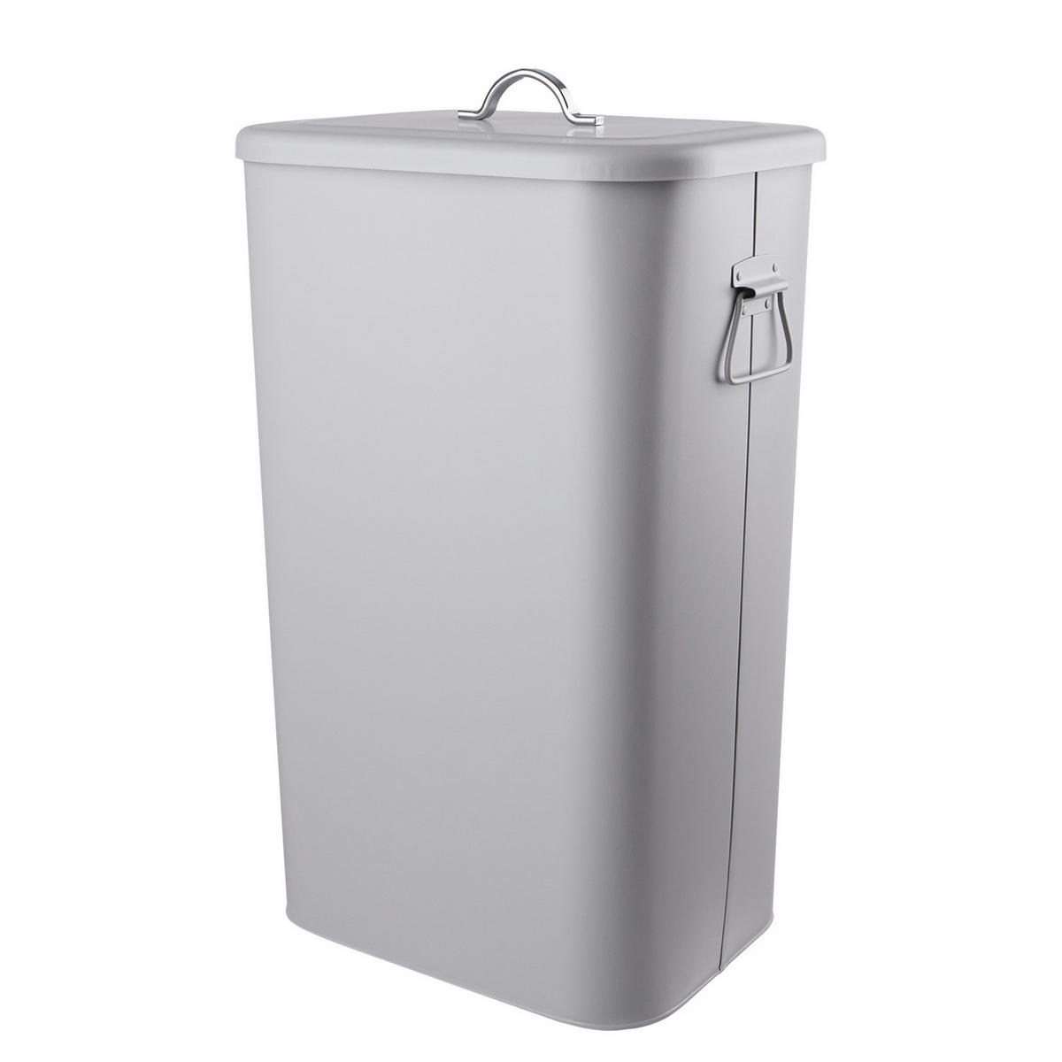 MÜLLEIMER Binster - Grau, Metall (28/58/34cm) - Butlers