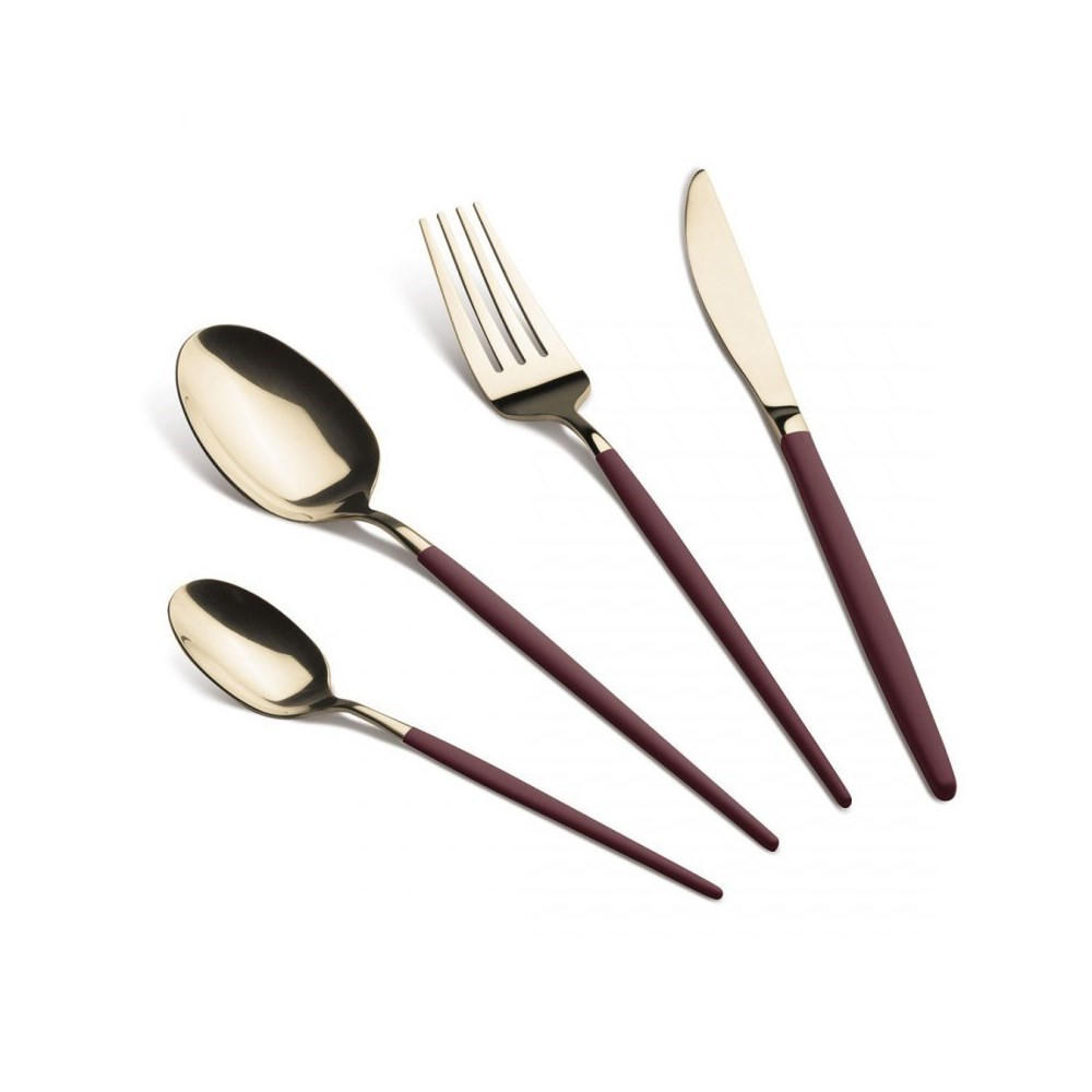 BESTECKSET Gold 30/20/5 cm BH3072 - Goldfarben, Metall - Berlinger Haus