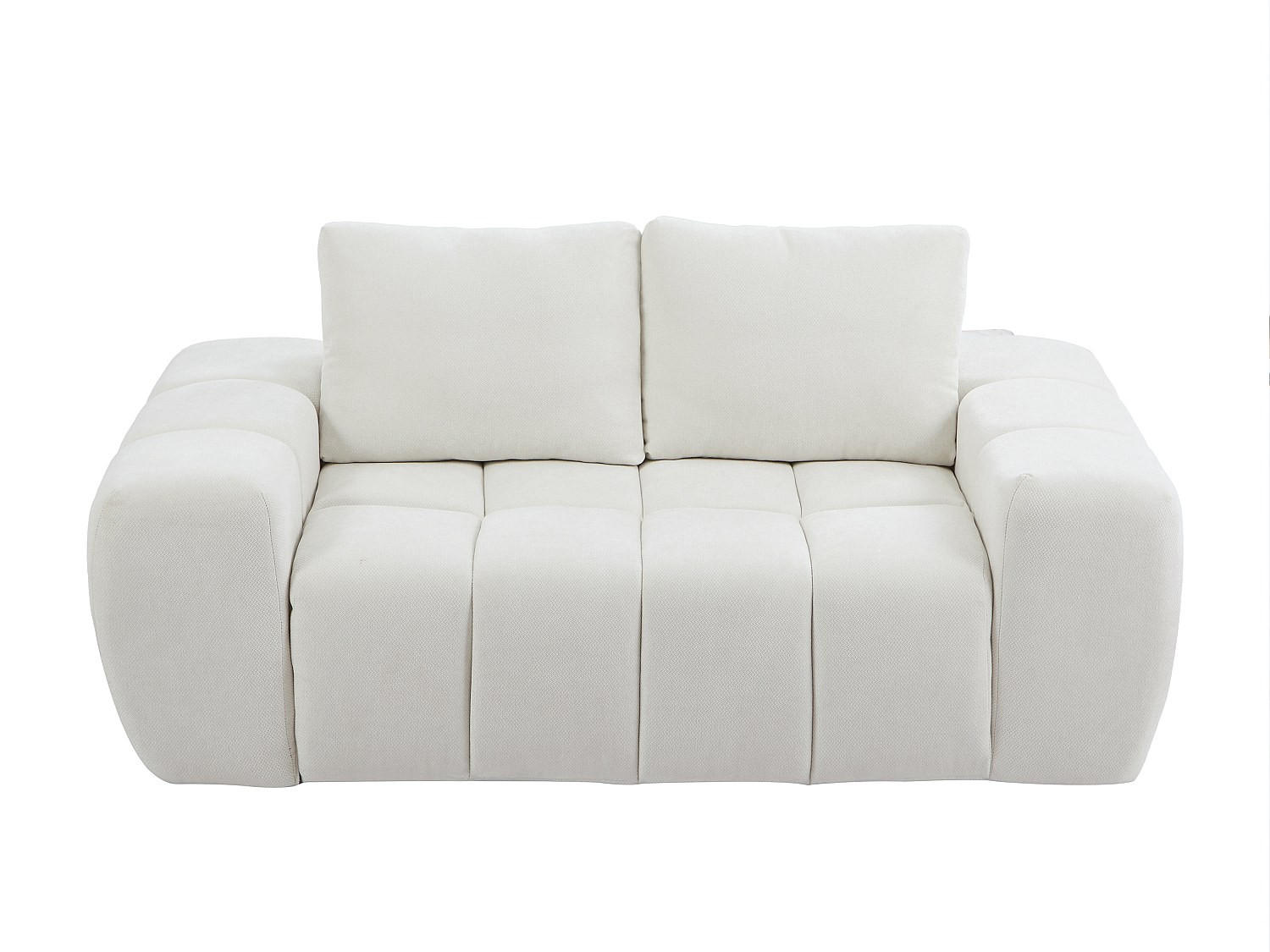 SOFA - 2 Personen - stoff - beige Benafo - Beige, Textil (190/84/104cm) - Vente-Unique
