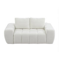 SOFA - 2 Personen - stoff - beige Benafo - Beige, Textil (190/84/104cm) - Vente-Unique