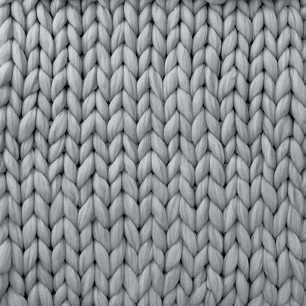 DECKE 80/100 cm Gestrick Polyester Grau - Grau, Textil (80/100cm) - Livingandhome