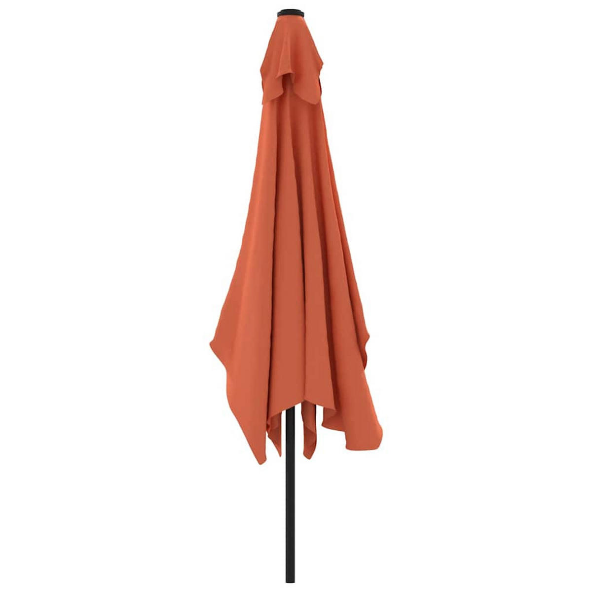 SONNENSCHIRM Mit Metall-Mast 300/200 Cm Terrakotta - Braun, Textil (300/200cm) - vidaXL