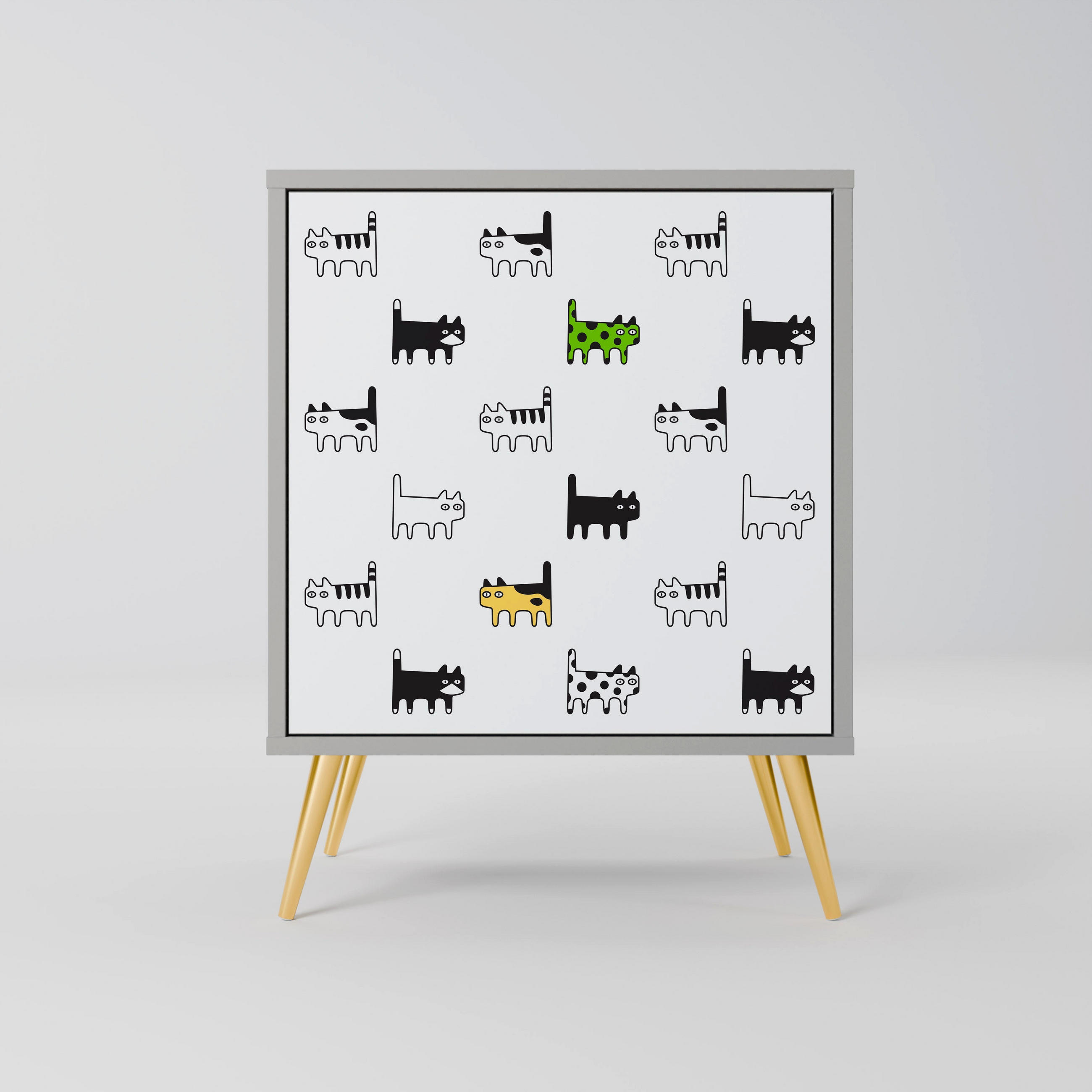 SpaceRebels Sideboard Grau 57.5x75.5x42 cm