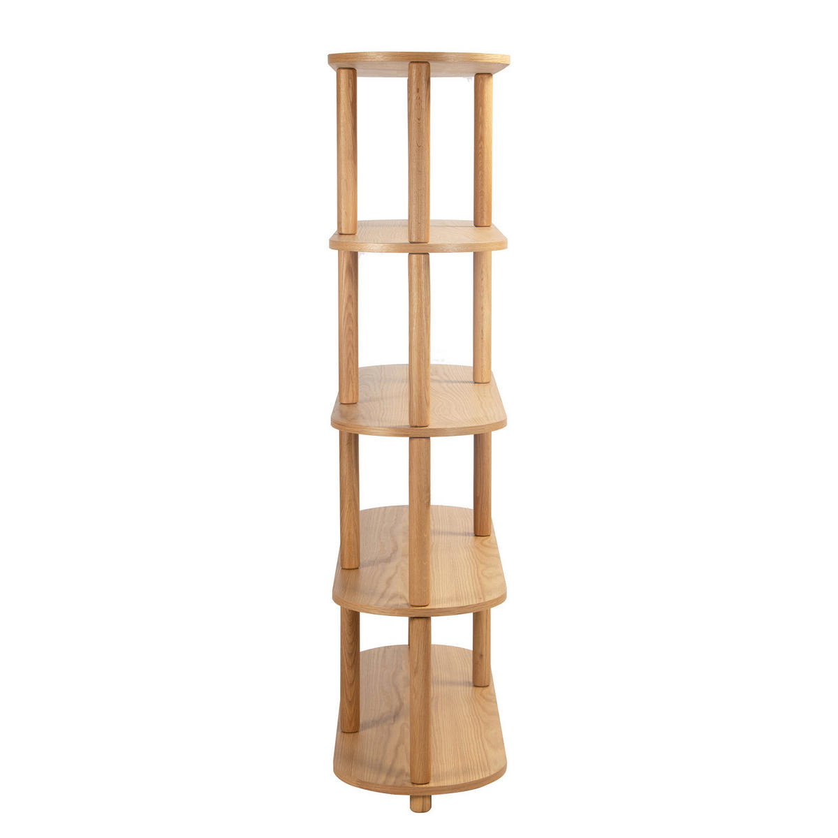 REGAL - Massivholz - Eichefarben, Eichenholz/Holz (117/157/38cm) - home24