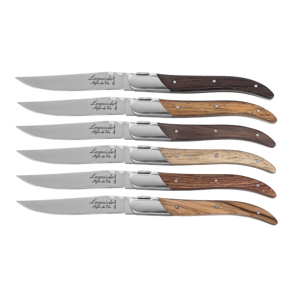 Thumbnail - Laguiole Style de Vie Steakmesser, Braun, Holz, 23 cm, Essen & Trinken, Besteck, Messer