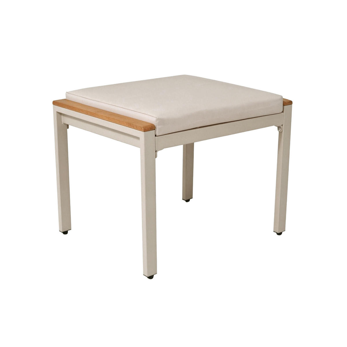 GARTENESSGRUPPE Beige/Natur 7 Personen aus Akazienholz inkl. Servierwagen - Naturfarben, Holz - PANGIVO