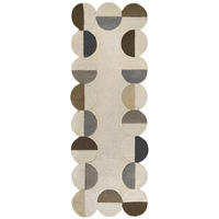 TEPPICH aus Wolle HALLEIN in Natur, geometrisch, 80 x 230 cm - Beige, Textil (80/230cm) - KADIMA DESIGN