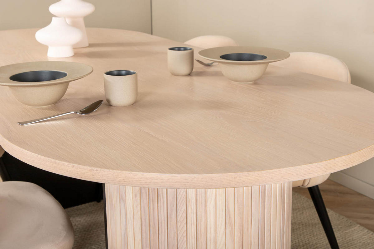 TISCHGRUPPE Beige - Beige, Holzwerkstoff (90/75/200cm) - ebuy24