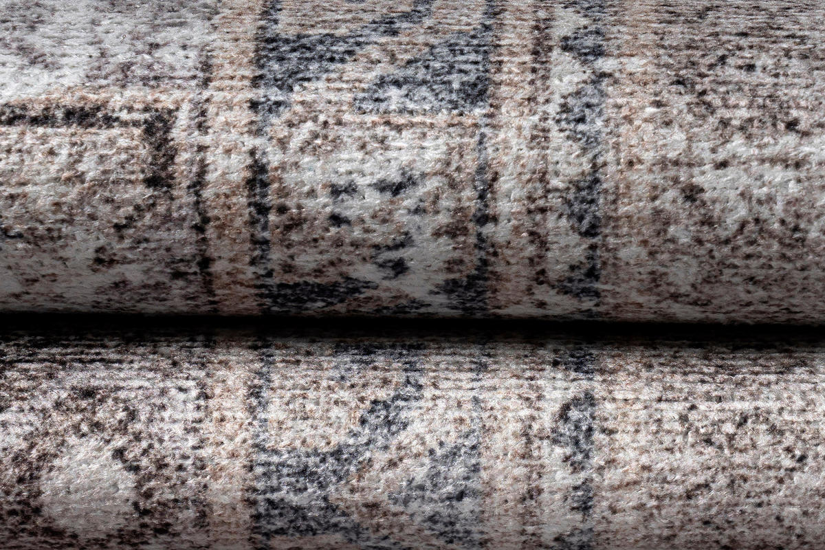 TEPPICH DUBAI grau vintage 120/180 cm - Grau, Textil (120/180cm) - Tapiso