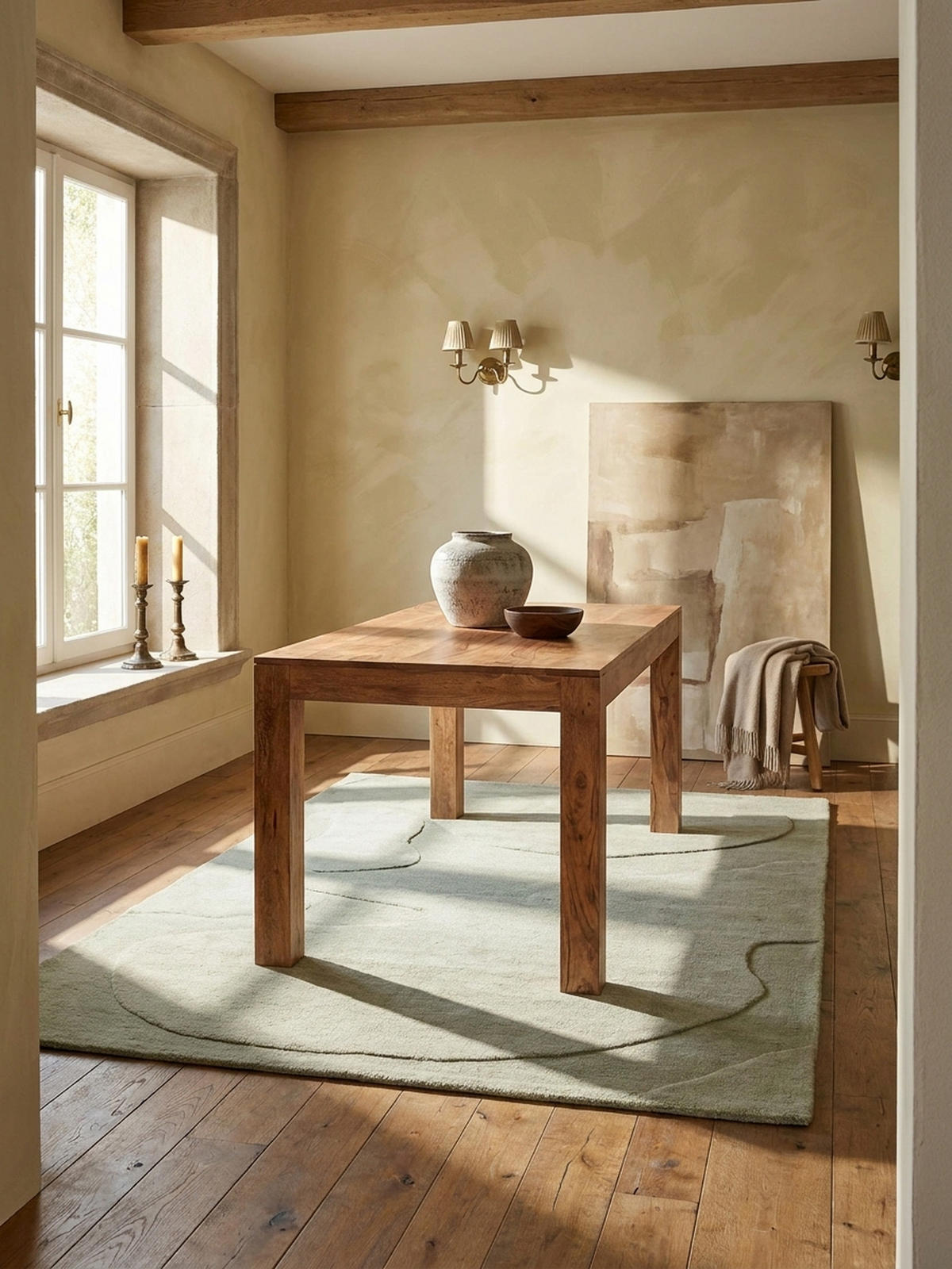 ESSTISCH Massivholz Rechteckig Zeitlos MUMBAI, Akazie 120x60x76 cm - Akaziefarben, Holz (60/120/76cm) - KADIMA DESIGN