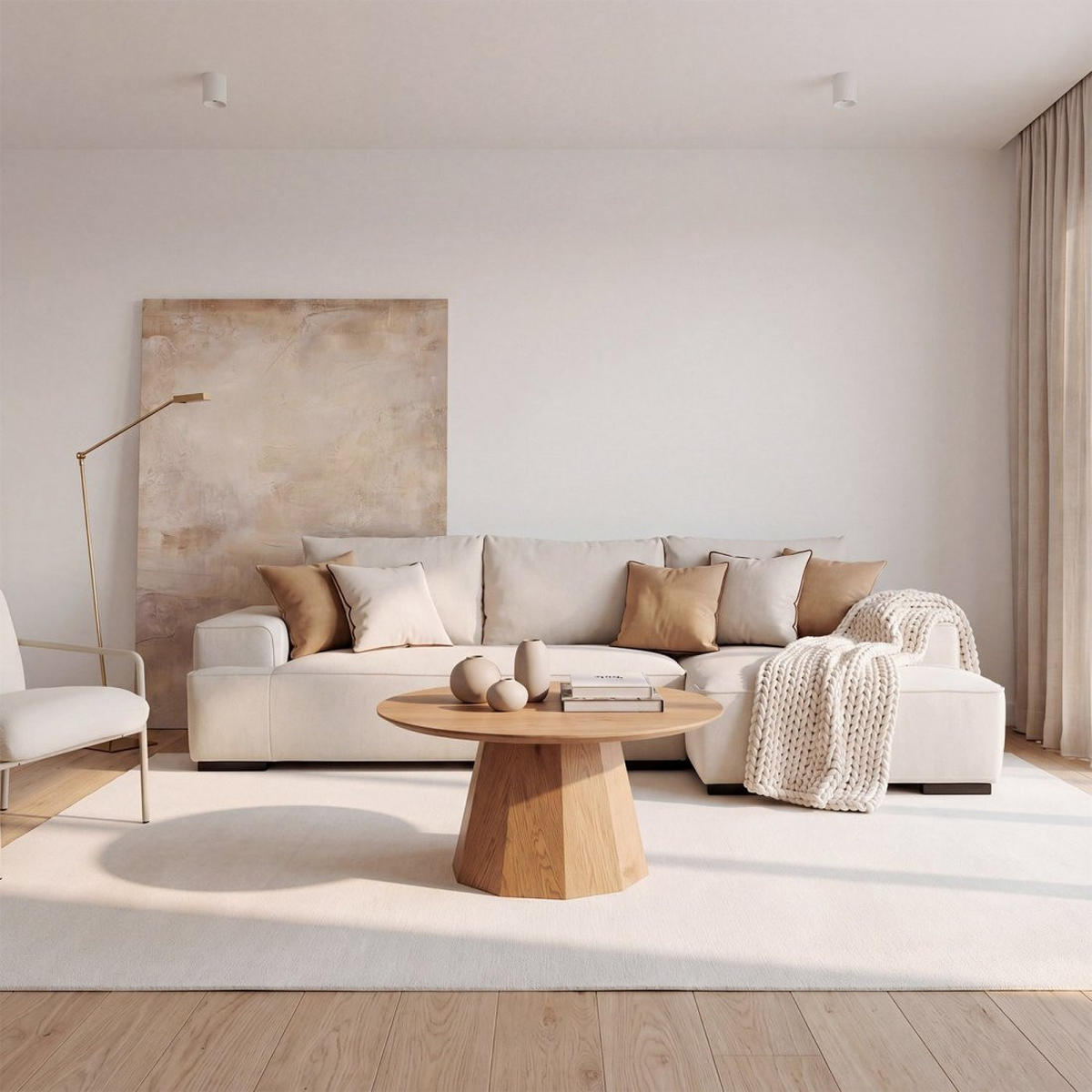 COUCHTISCH FESTER Olivier Natürlich 70 cm x 40 cm - Naturfarben, Holzwerkstoff (70/70/40cm) - Klast Home