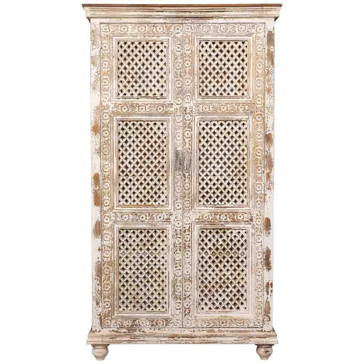 KLEIDERSCHRANK aus holz 104x43x188cm - Weiß, Holz (104/188/43cm) - Wanderlust