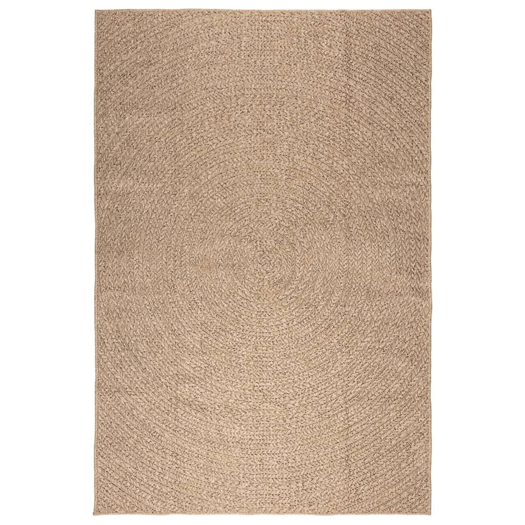 TEPPICH Zizur fur Indoor und Outdoor 200/290 cm aus PP in Jute-Optik - Braun, Kunststoff/Textil (200/290cm) - vidaXL