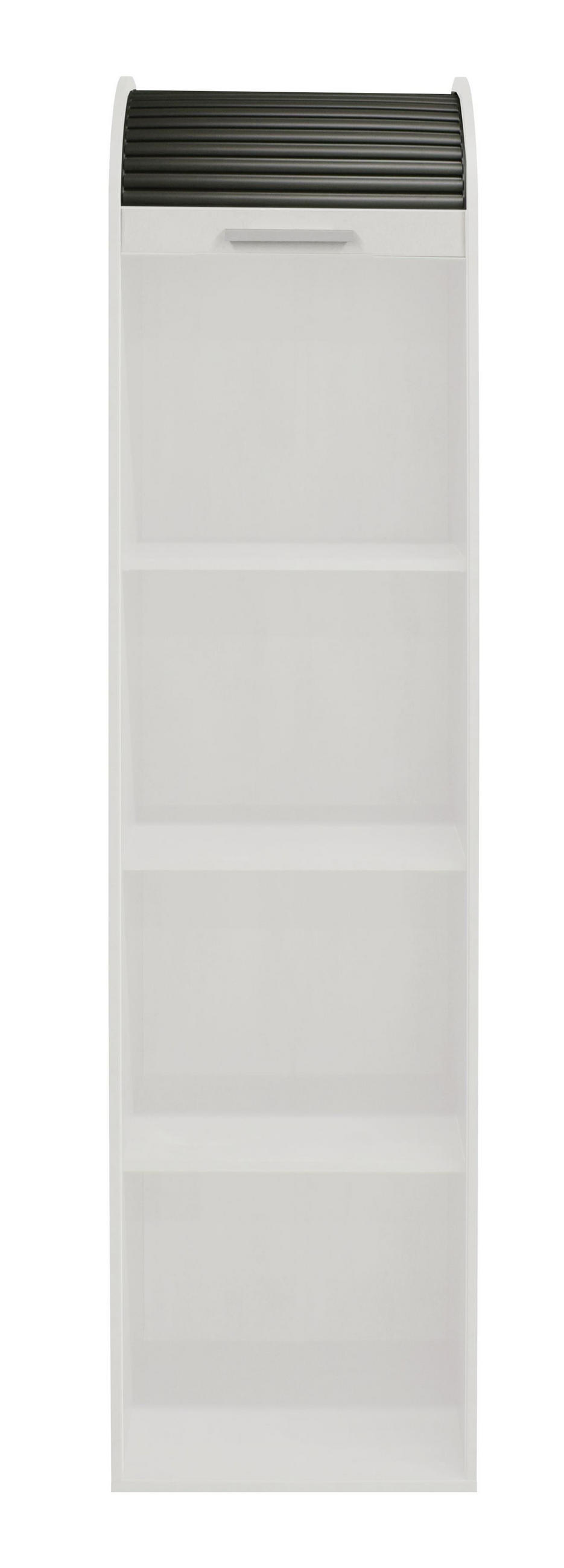 JALOUSIESCHRANK Eadi 46 x 44 x 192 Rollladenschrank Weiß Matt Lack/Graphit - Graphitfarben/Weiß, Holz (46/192/44cm) - 58aufmkessel
