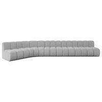 ECKSOFA modulares Sofa Montra-L3 - 472x174x70 cm Hellgrau - Hellgrau, Holzwerkstoff/Textil (472/174cm) - ALTDECOR