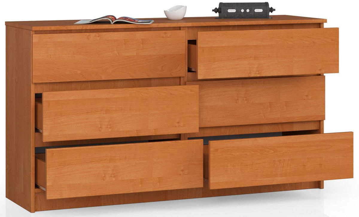 KOMMODE Erlefarben 77/138/40 - Erlefarben, Holzwerkstoff (138/77/40cm) - RAUMHIRSCH FURNITURE