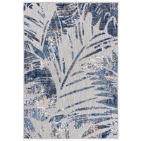 TEPPICH Outdoor Blue Pflanzlich Kurzflor Rechteckig Grey - 120x170 cm - Blaugrau, Textil (120/170cm) - Mazovia