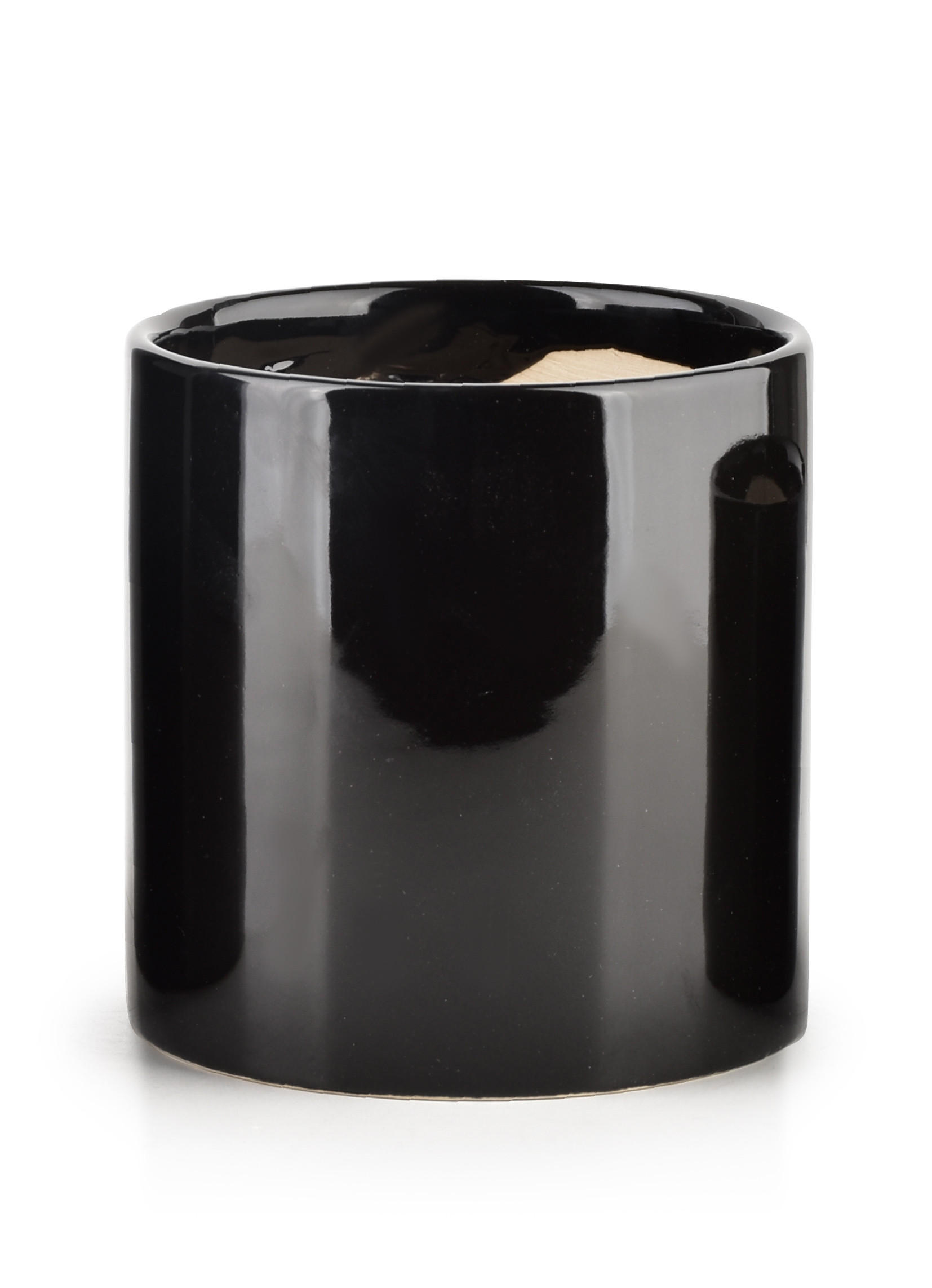 BLUMENTOPF Neva schwarz 11.5/11.5/11.5 cm Keramik - Schwarz, Keramik (11.5/11.5/11.5cm) - Mondex