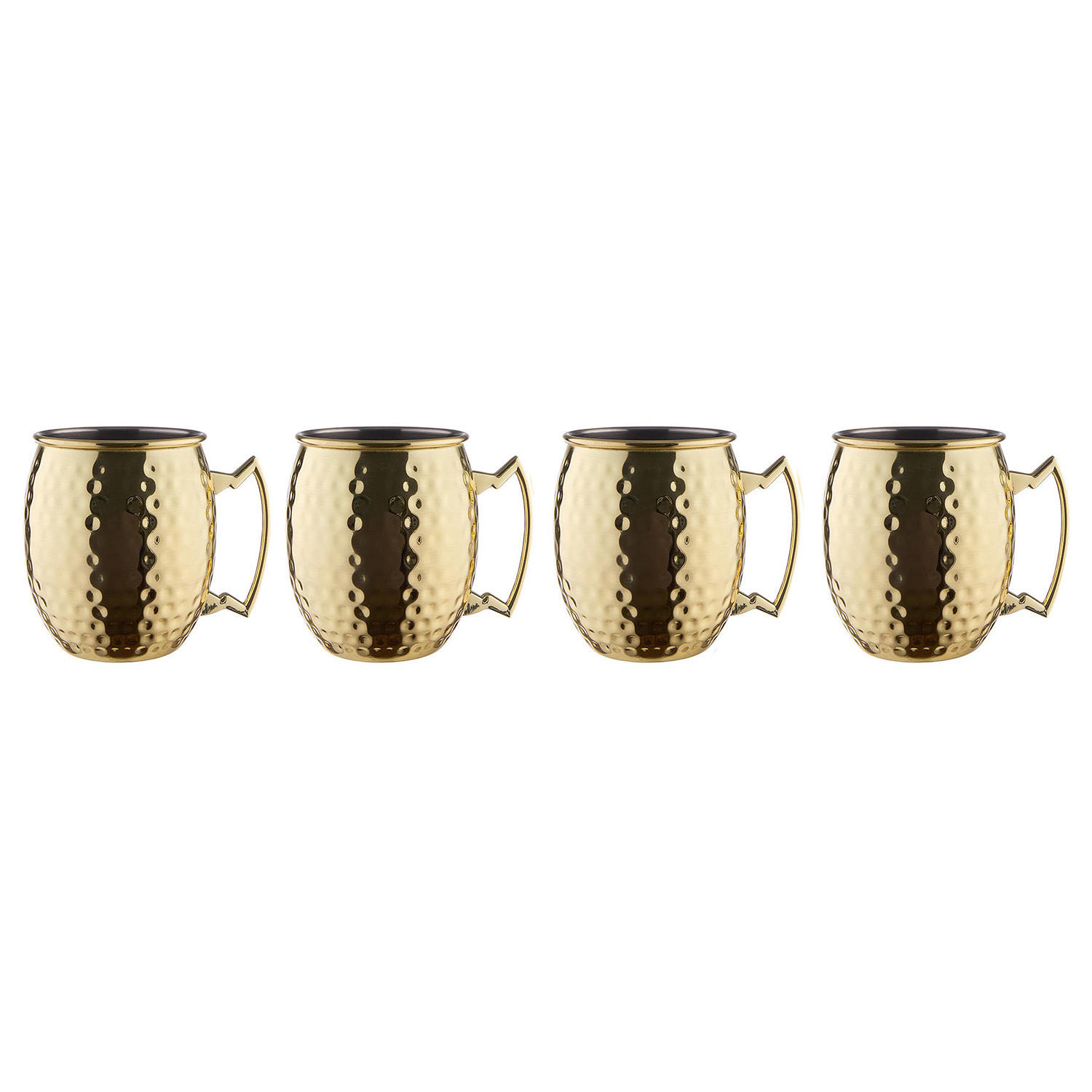 BECHER (4er Set) Moscow Mule - Goldfarben, Metall (0.47L) - BUTLERS