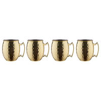 BECHER (4er Set) Moscow Mule - Goldfarben, Metall (0.47L) - BUTLERS