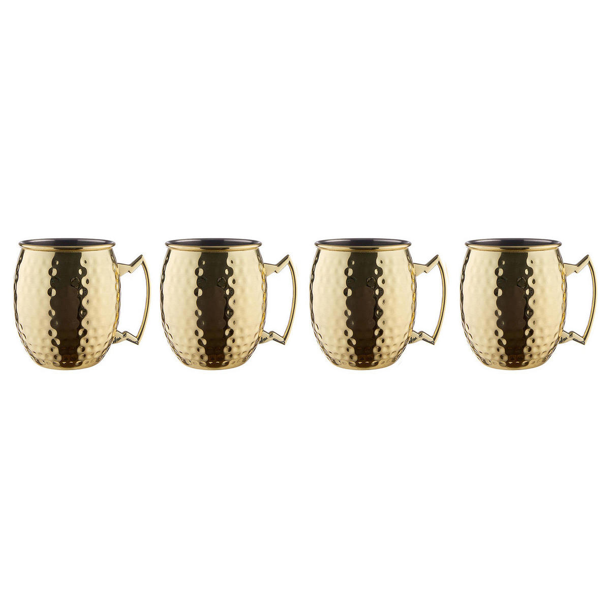 BECHER (4er Set) Moscow Mule - Goldfarben, Metall (0.47L) - BUTLERS