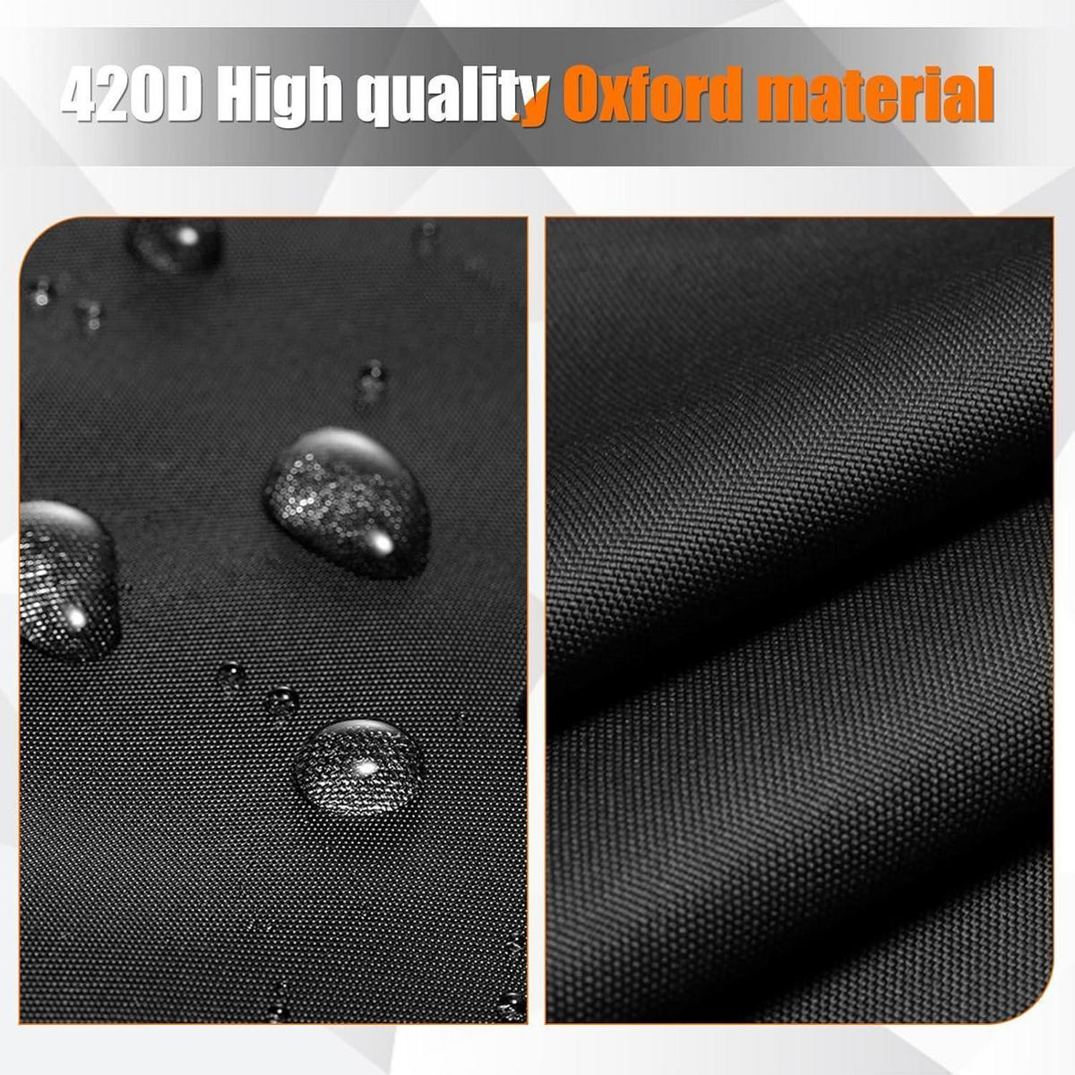 FAHRRADABDECKUNG Wasserdicht 420D Oxford-Stoff mit Reflektoren - Multicolor, Textil (200/110/220cm)