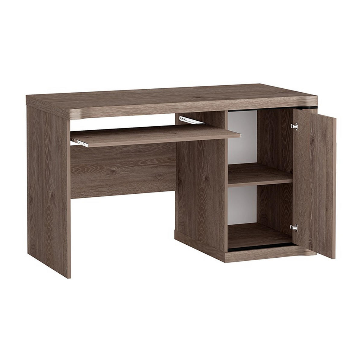 SCHREIBTISCH Dallas D-13 126 x 61 x 77 cm Trüffeleiche - Trüffeleichefarben, Holzwerkstoff/Kunststoff (61/126/77cm) - Koseto