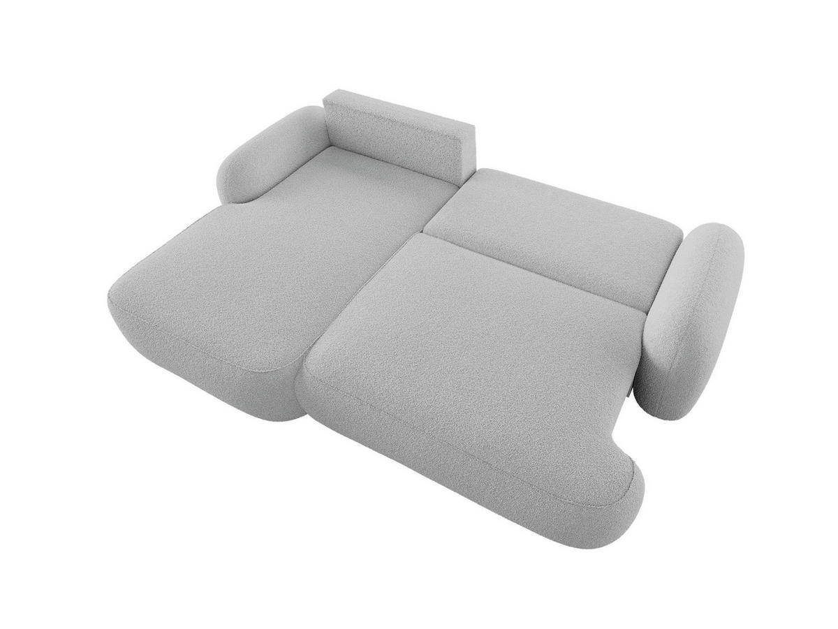 ECKSOFA MOLLY L Links QUELLE 05 mit Schlaffunktion - Grau, Textil (275/175cm) - Bedante