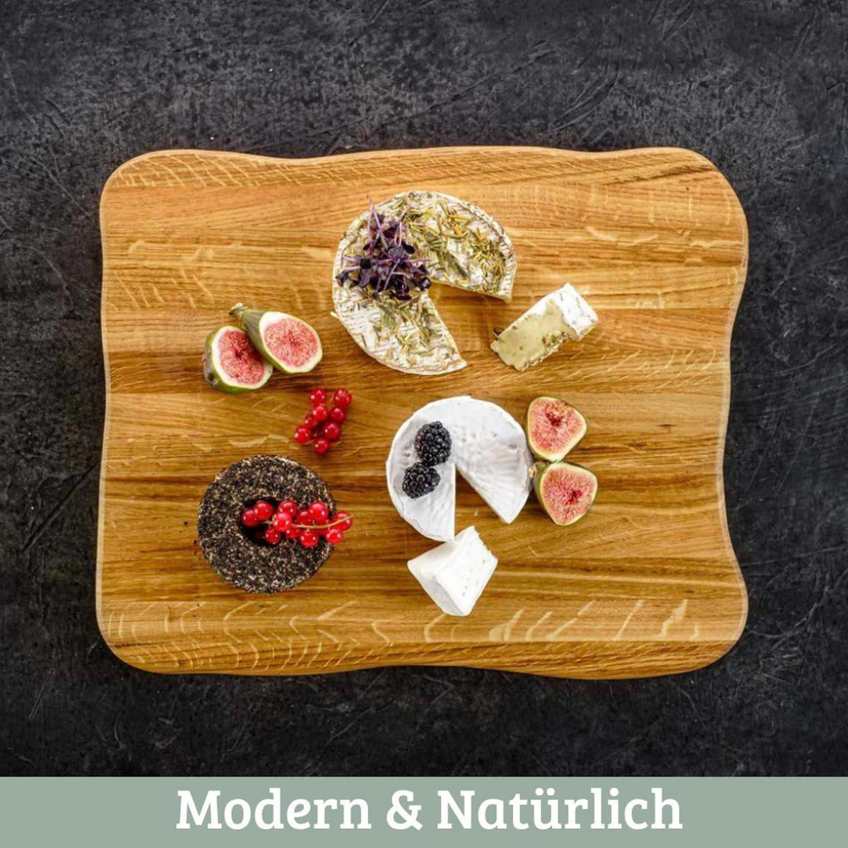 SCHNEIDEBRETT Holz groß DOLU klingenschonend 40x33x4,5 cm Hellbraun - Hellbraun, Holz (40/33cm) - DELUKE