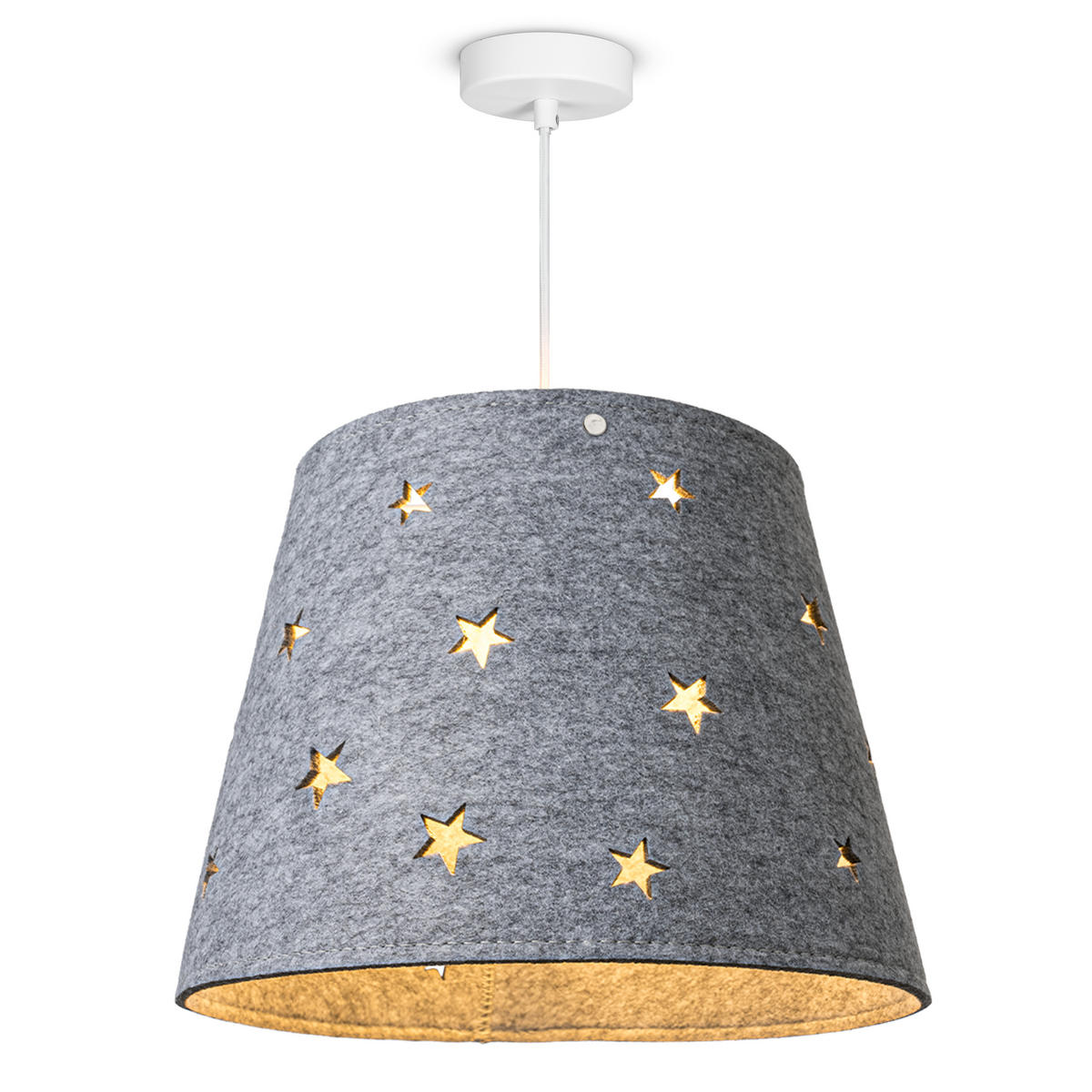 PENDELLEUCHTE Hugo Pd1 Glen - Grau, Metall (33/33/23.9cm) - Paco Home