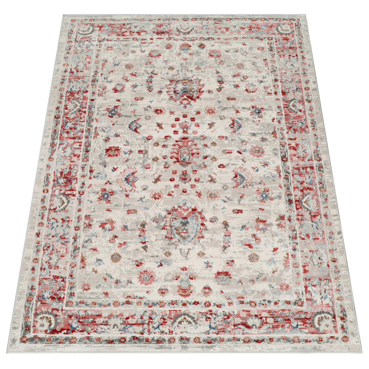 TEPPICH RETRO Weiß 180/250 cm - Weiß, Textil (180/250cm) - Tapiso