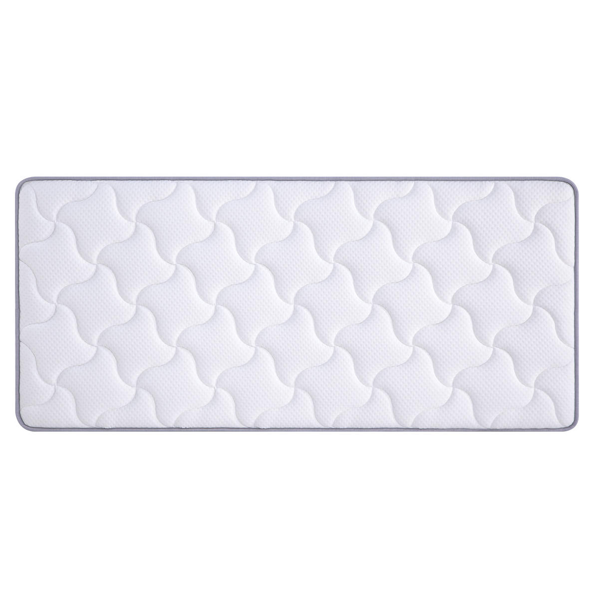 TASCHENFEDERKERNMATRATZE 140/200 cm Weiß, Härte H3 - Weiß, Textil (140/200cm) - Oxeza