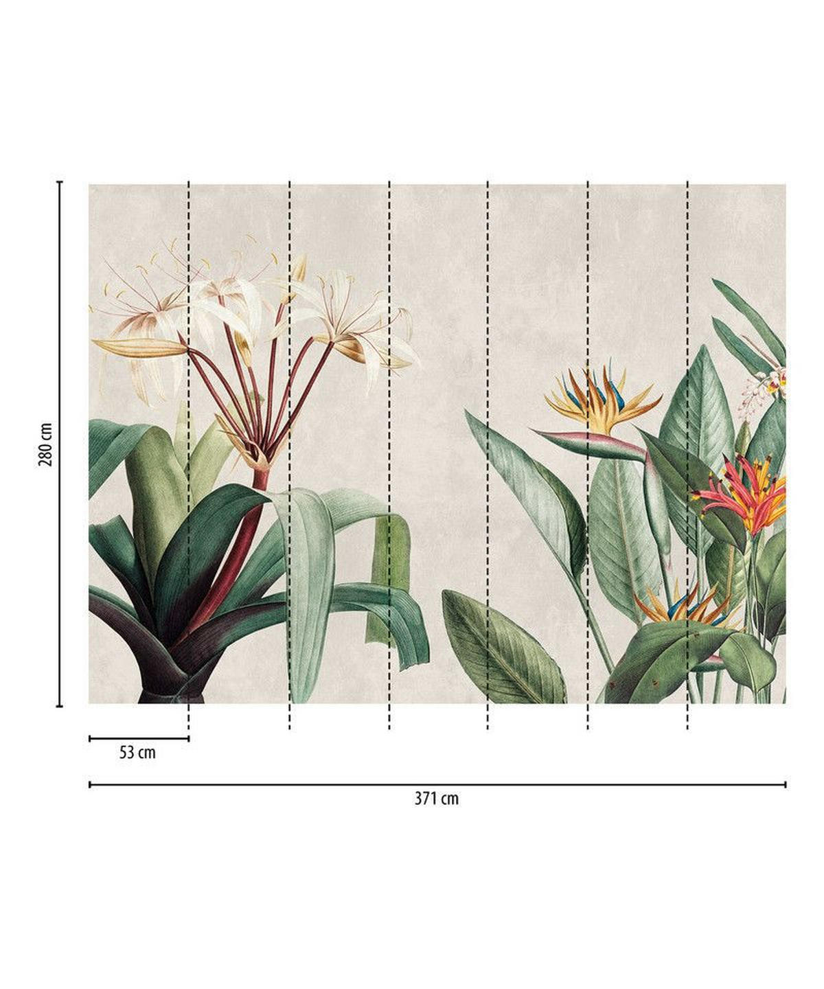 VLIESTAPETE Grün 371/280 cm - Grau/Grün, Textil (371/1cm) - KUNSTLOFT