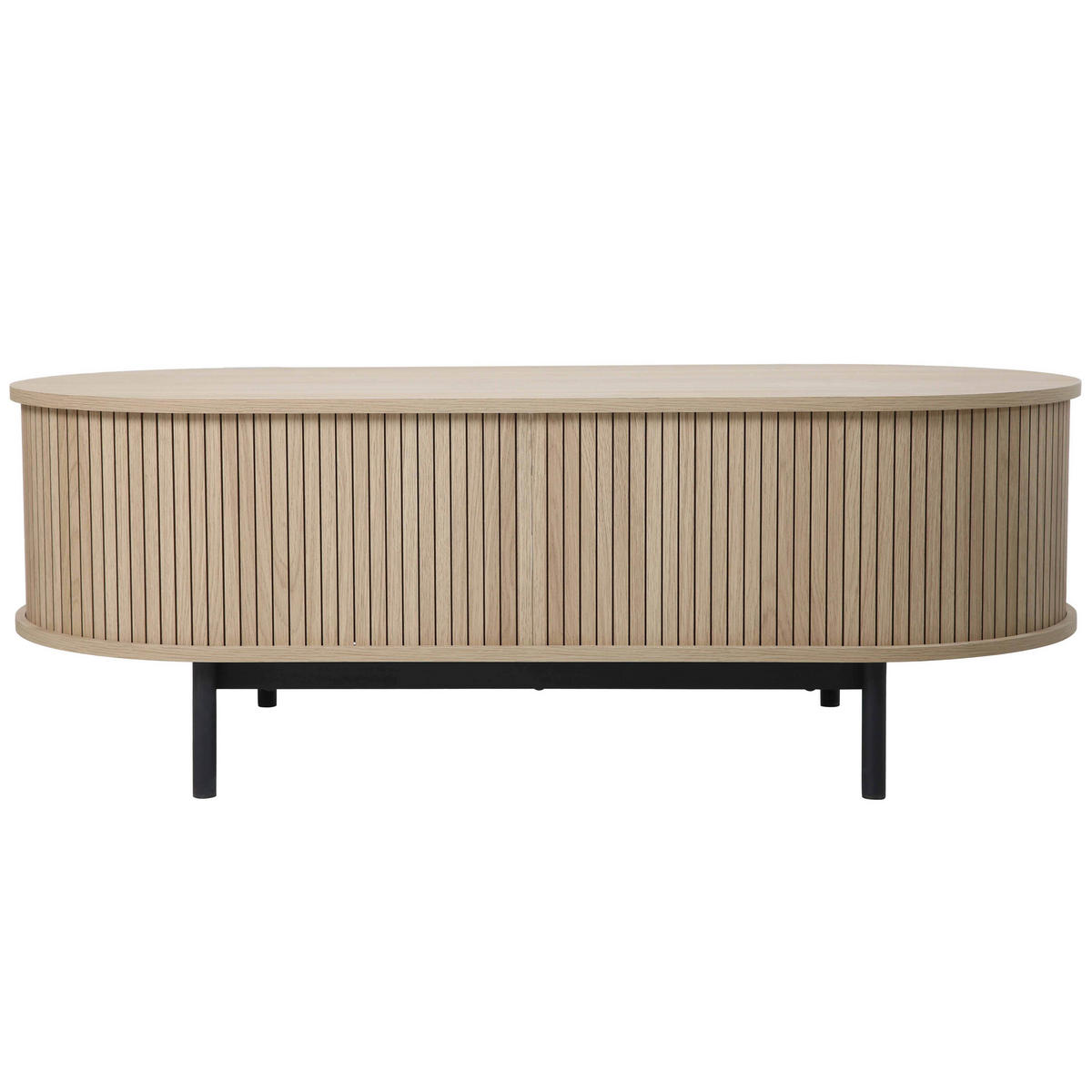 COUCHTISCH, Beigefarbe - Beige, Holz (120/55/42.5cm) - Oviala