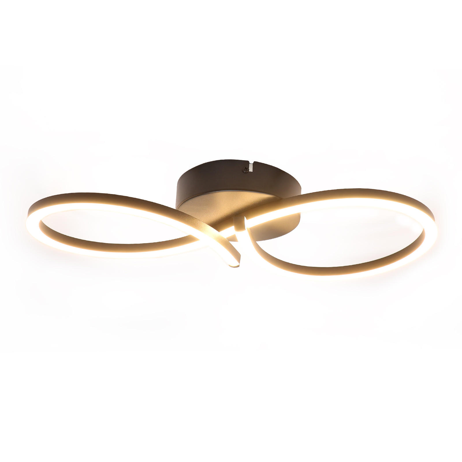 LED-DECKENLEUCHTE Lohngast 19.0/8.0/45.0 cm - Weiß, Metall (45/19/8cm) - ZMH