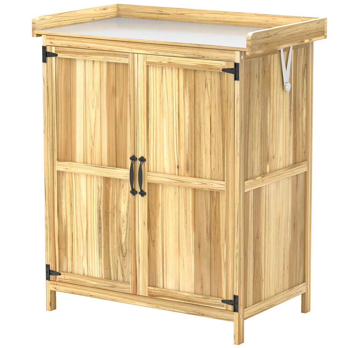 GARTENSCHRANK DE-09263 Naturholz - Naturfarben, Holz (43/88/74cm) - ComfortXL