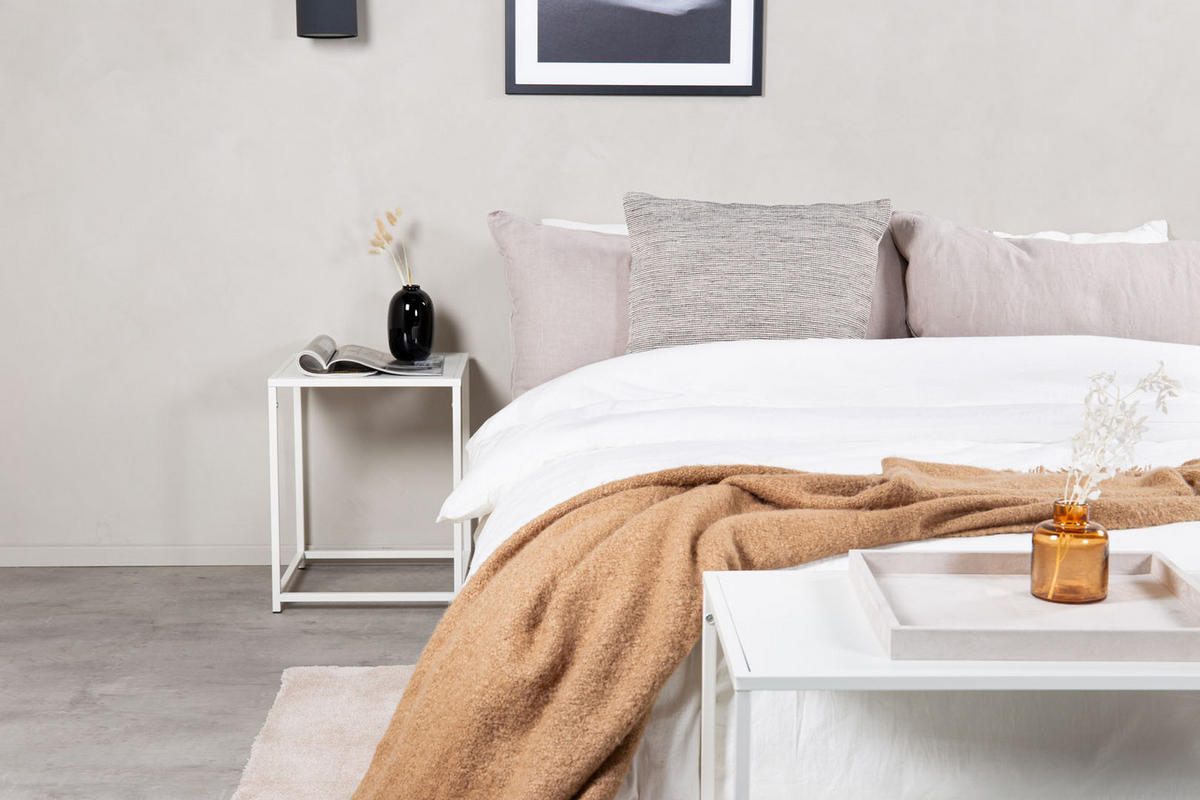 COUCHTISCH 38x37 cm weiß - Weiß, Holzwerkstoff (37/38/46cm) - ebuy24