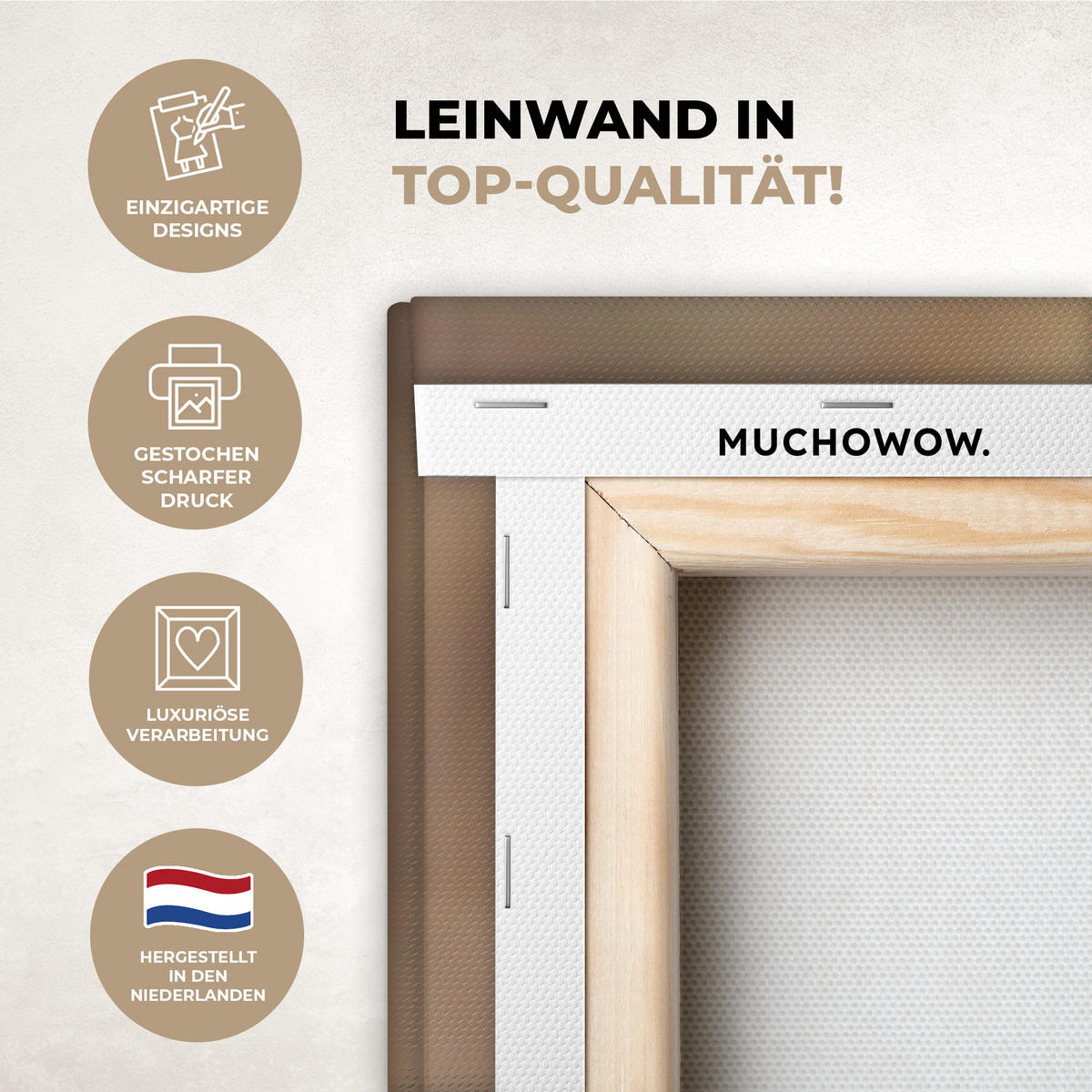 LEINWANDBILD Löwenzahn - Beige - Natur - Blume 30x20 cm - Hellbraun, Textil (30/20cm) - MuchoWow