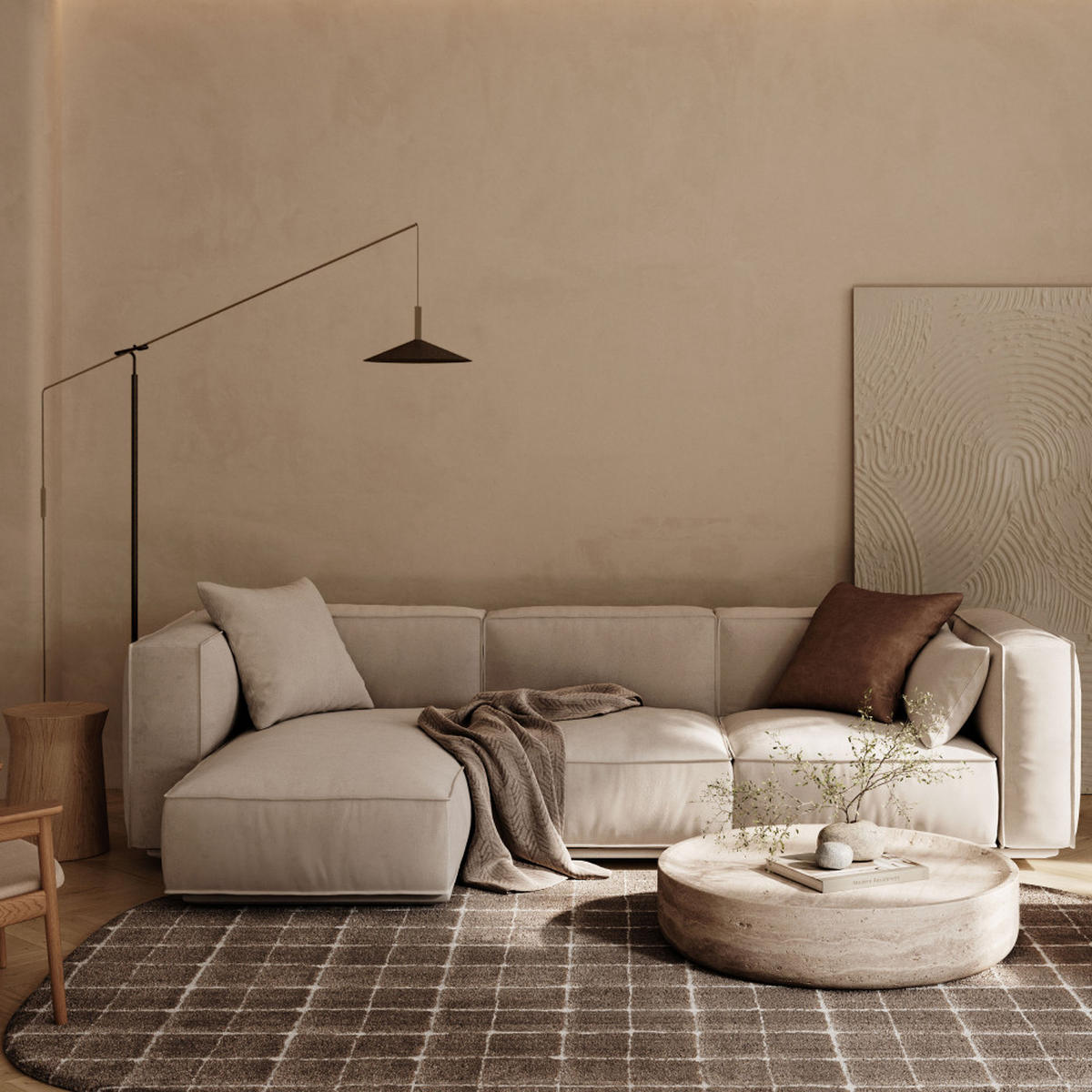 TEPPICH - Mol - Graubraun, Kunststoff (200/290cm) - Drawer