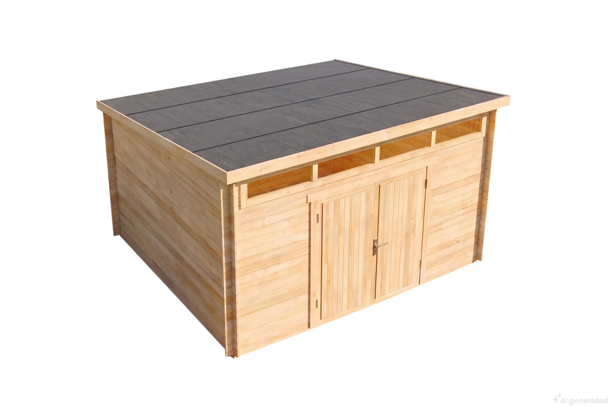 GERÄTEHAUS Holz Maria Viva - Naturfarben, Holz (420/251/440cm) - Alpholz