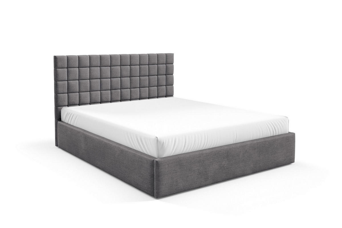 POLSTERBETT BEZA III - Dunkelgrau - Dunkelgrau, Holz/Textil (180/200cm) - AN-Moebel 4u