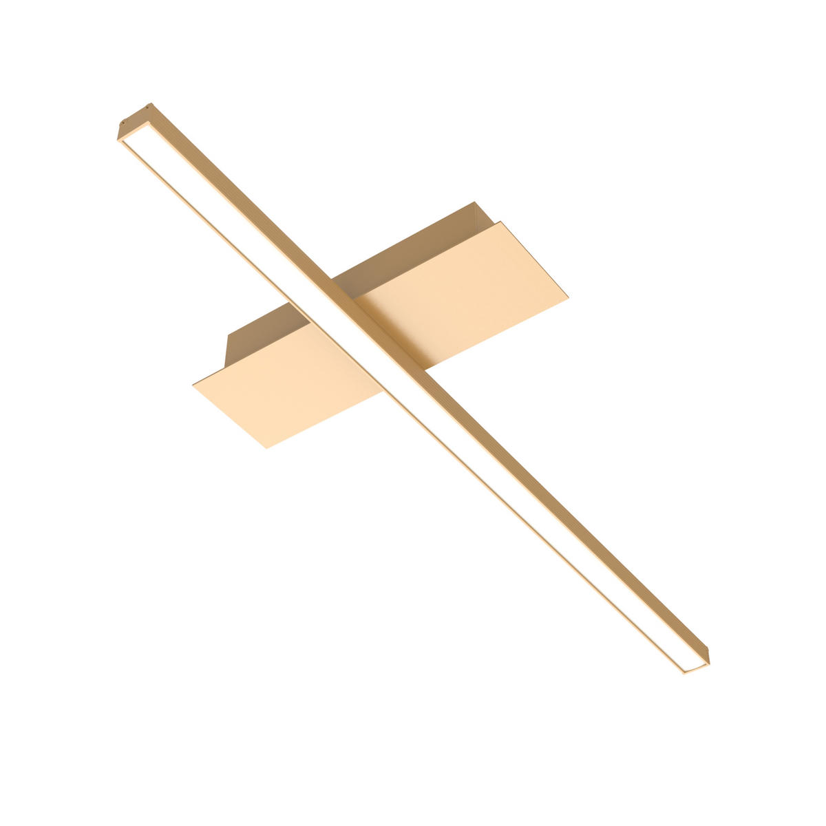 LED-DECKENLEUCHTE - Goldfarben, Metall (2/50/2cm) - Lumicom