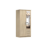 DREHTÜRENSCHRANK - RUTH 2D SONOMA - Sonoma Eiche, Holzwerkstoff/Metall (100/210/64cm) - Möblo