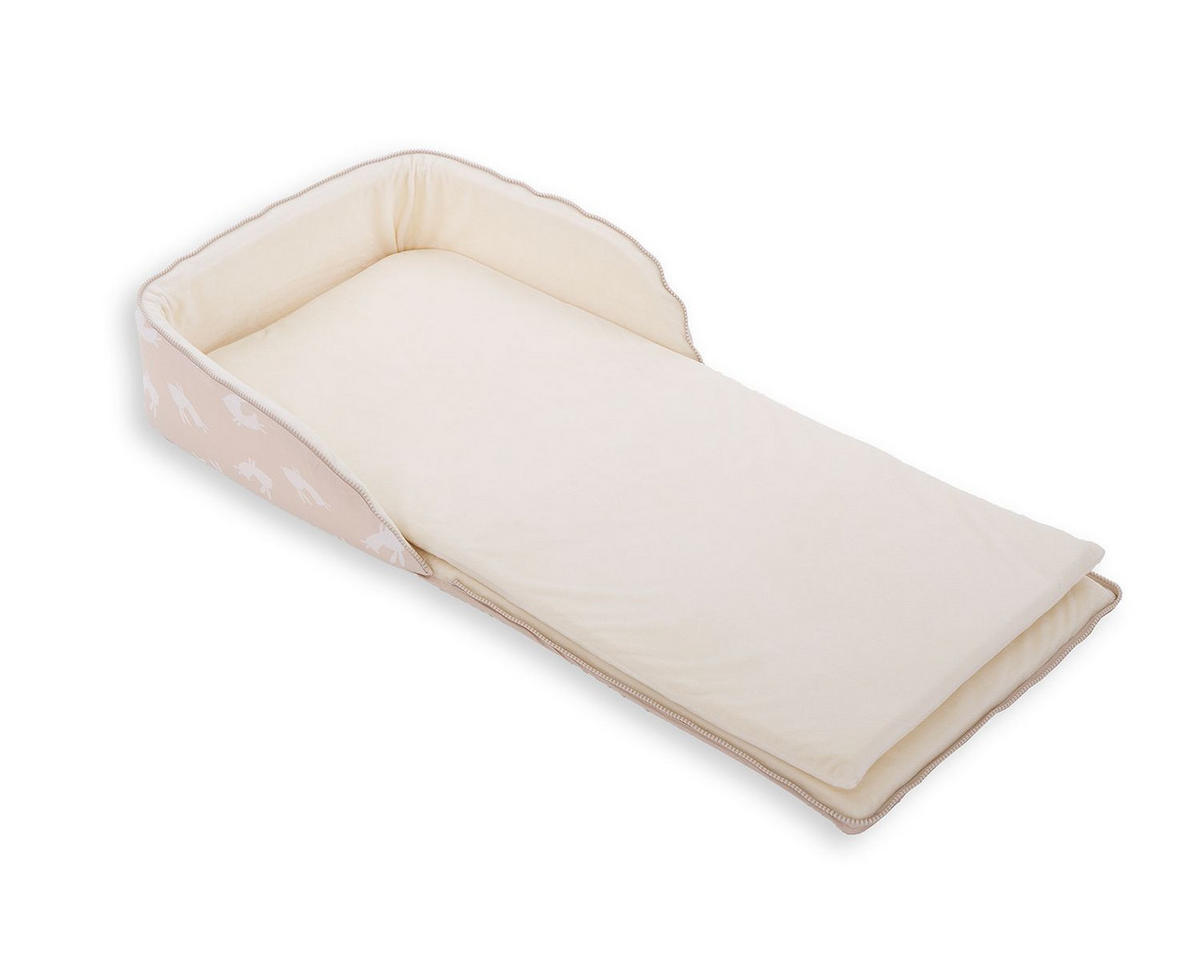 REISEBETT Babybett 2 in 1 hellbraun Rucksack Matratze verstellbare Gurte faltbar - Braun, Textil (36/80cm) - Kikka boo