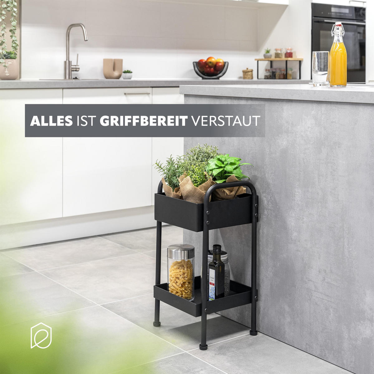 PFLANZENSTÄNDER, schwarz - Schwarz, Metall (29/30/58cm) - eluno