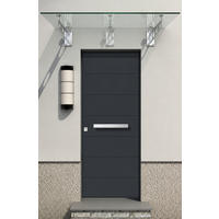 GLASVORDACH 230x90 cm Sicherheitsglas Edelstahl Klarglas 3 S Silber - Transparent, Glas (230/1.31/90cm) -  Glaswerk Westfalen